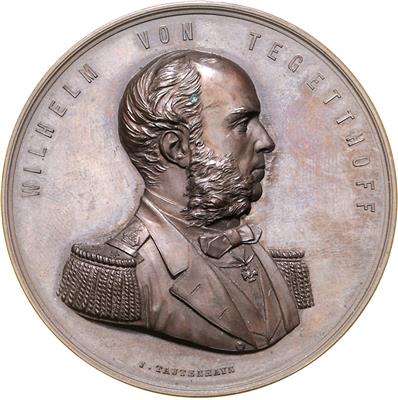 Pola, Tegetthoff, Wilhelm von - Münzen, Medaillen und Papiergeld