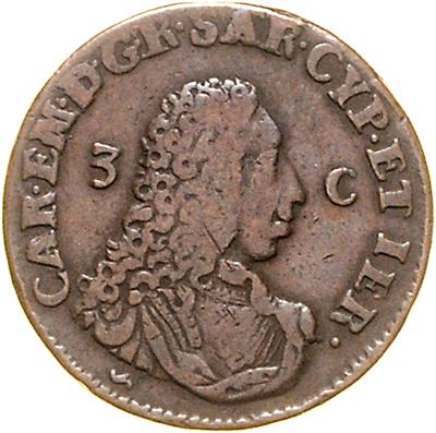 Sardinien, Carlo Emanuele III. 1730-1773 - Mince a medaile
