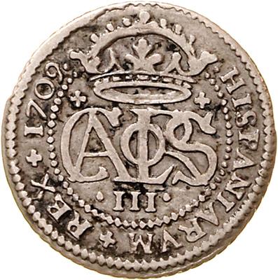 Spanien (2 AR) a) Karl III. 1701-1714 - Monete, medaglie e carta moneta