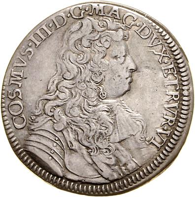 Toskana, Cosimo III. Medici 1670-1723 - Münzen, Medaillen und Papiergeld