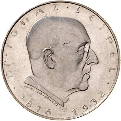 2 Schilling 1932 Ignaz Seipel , =12,01= Erstabschlag/PP - Coins, medals and paper money