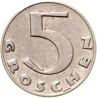 5 Groschen 1938. =2,96 g= III+ - Münzen, Medaillen und Papiergeld