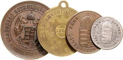 Aufstände/Revolutionen 1848/1849 - Münzen, Medaillen und Papiergeld