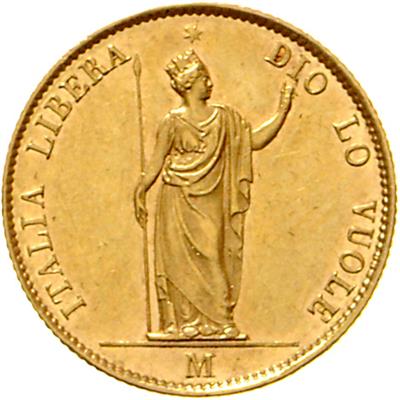 Aufstände/Revolutionen 1848/1849 GOLD - Münzen, Medaillen und Papiergeld