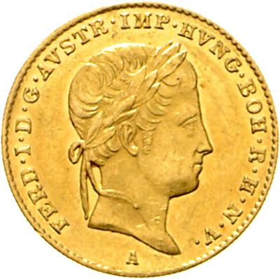 Ferdinand I. GOLD - Münzen, Medaillen und Papiergeld