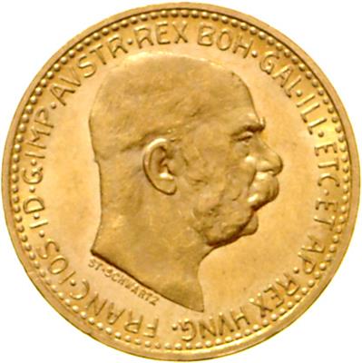 Franz Josef I. GOLD - Münzen, Medaillen und Papiergeld