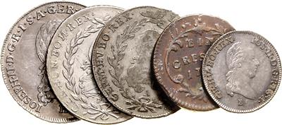 Josef II. - Coins, medals and paper money