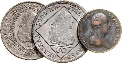Josef II. als Mitregent - Münzen, Medaillen und Papiergeld