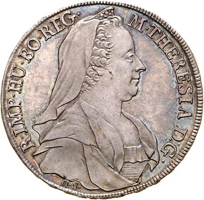 Maria Theresia - Münzen, Medaillen und Papiergeld