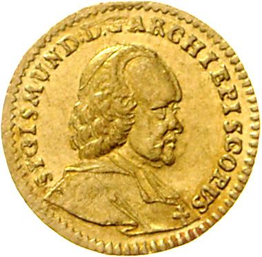 Sigismund III. Graf Schrattenbach, Gold - Monete, medaglie e carta moneta