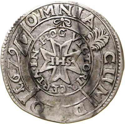 (2 Stk.) 1.) Reuss - Münzen, Medaillen und Papiergeld