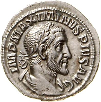 (ca. 27 verschiedene AR) 1.) Maximinus Thrax 235-238 - Coins, medals and paper money