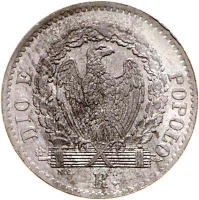 2. Römische Republik 9. Februar bis 3. Juli 1849 - Coins, medals and paper money