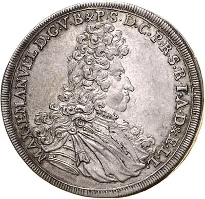 Bayern, Maximilian II. Emanuel 1679-1726 - Coins, medals and paper money