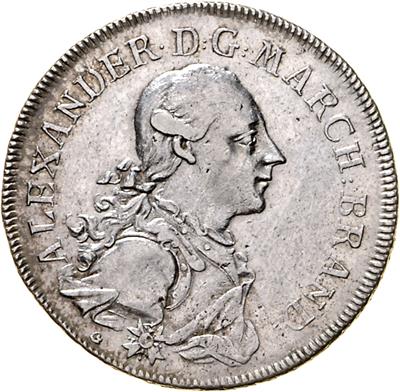 Brandenburg-Ansbach, Alexander 1757-1791 - Mince a medaile