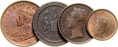 Britisch Indien - Münzen, Medaillen und Papiergeld