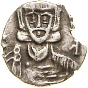 Constantinus V. 741-775, EL/AR - Mince a medaile