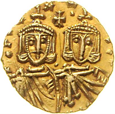 Constantinus V. und Leo IV. 741-775, GOLD - Mince a medaile