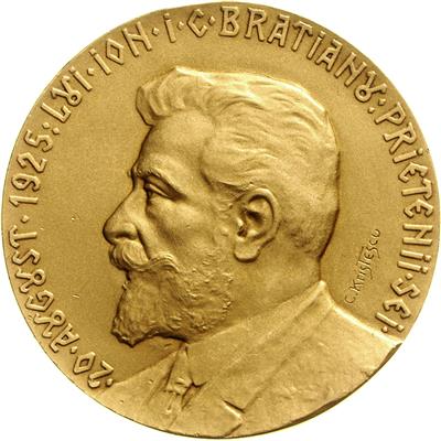 Ion I. C. Bratianu 20. August 1864- 24. November 1927 - Mince a medaile