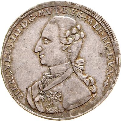 Modena, Ercole III. 1780-1797 - Monete, medaglie e carta moneta
