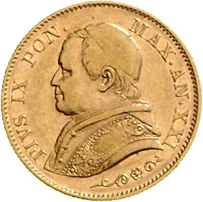 Pius IX. 1846-1878 GOLD - Monete, medaglie e carta moneta
