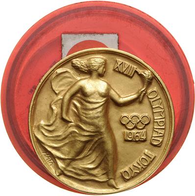 XVIII. Olympische Spiele in Tokio 1964 - Münzen, Medaillen und Papiergeld