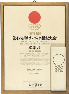 XVIII. Olympische Spiele in Tokio 1964 - Coins, medals and paper money