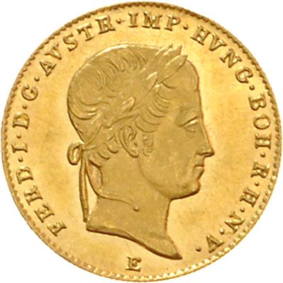 Ferdinand I. GOLD - Münzen, Medaillen und Papiergeld