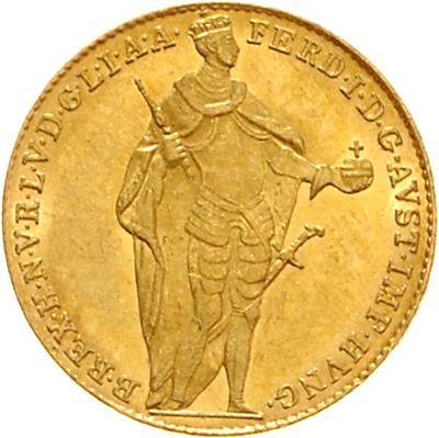 Ferdinand I. GOLD - Münzen, Medaillen und Papiergeld