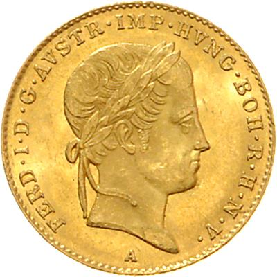 Ferdinand I., GOLD - Mince a medaile