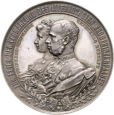 Festschießen anlässlich der Vermählung von Kronprinz Rudolf mit Stefanie von Belgien - Mince a medaile