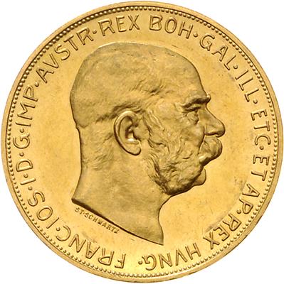 Franz Josef I. GOLD - Münzen, Medaillen und Papiergeld