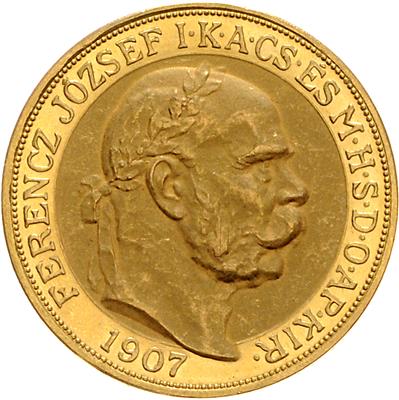 Franz Josef I. GOLD - Münzen, Medaillen und Papiergeld