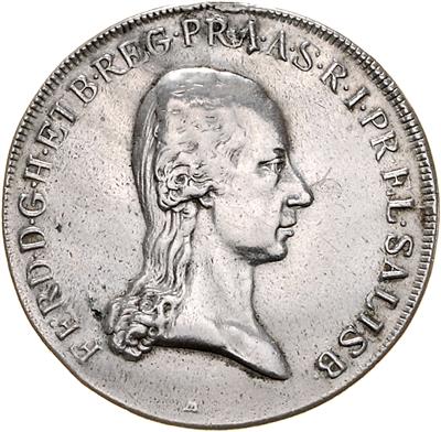 Kurfürstentum Salzburg, Ferdinand 1803-1806 - Mince a medaile