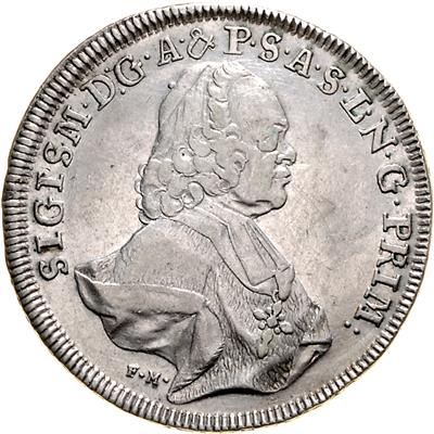 Sigismund III. von Schrattenbach - Münzen, Medaillen und Papiergeld