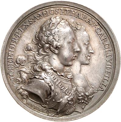 Vermählung Josef II. mit Josefa von Bayern - Münzen, Medaillen und Papiergeld