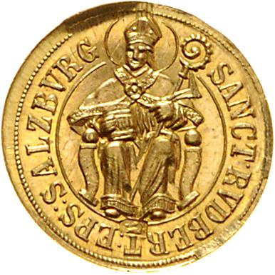 Wolf Dietrich von Reitenau, GOLD - Mince a medaile