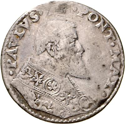 (2 AR) a)Paul III. 1534-1549 - Münzen, Medaillen und Papiergeld