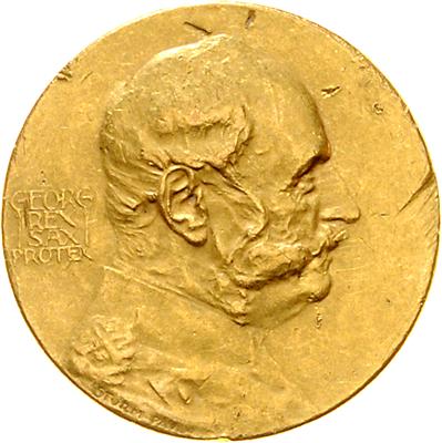 (2 Stk.) 1.) Sachsen, Georg 1902-1904, GOLD - Monete, medaglie e carta moneta