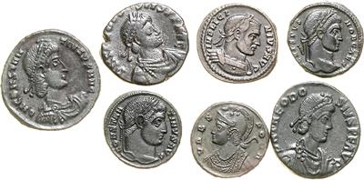 (ca. 47 Bronzemünzen) Constans(2x), - Coins, medals and paper money
