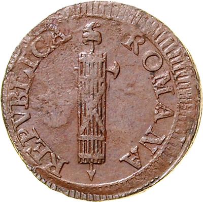 1. Römische Republik 15. Feburar 1798 bis 28. September 1799 - Münzen, Medaillen und Papiergeld