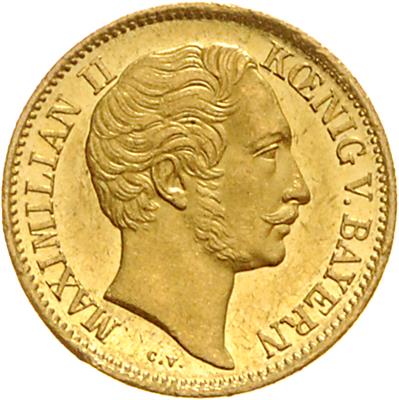 Bayern, Maximilian II. 1848-1864, GOLD - Coins, medals and paper money