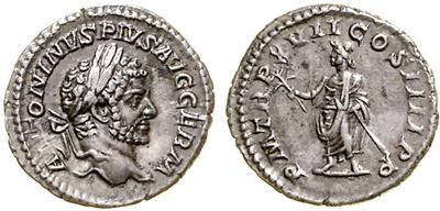 Caracalla, Mitregent und Kaiser 198-217 - Münzen, Medaillen und Papiergeld