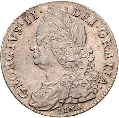 George II. 1727-1760 - Münzen, Medaillen und Papiergeld
