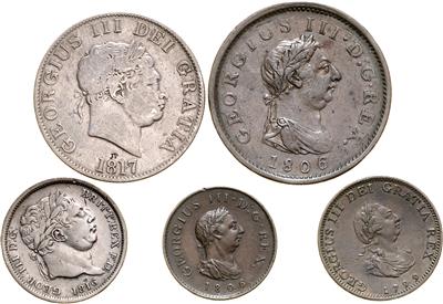 George III. 1760-1820 - Mince a medaile