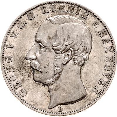 Hannover, Georg V. 1851-1866 - Coins, medals and paper money