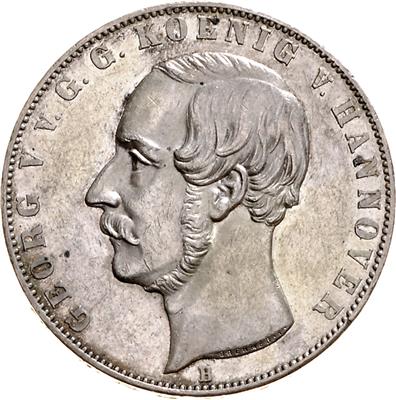 Hannover, Georg V. 1851-1866 - Mince a medaile
