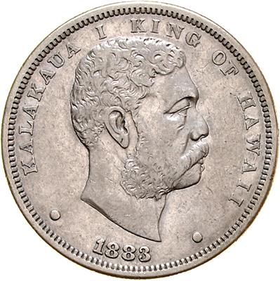 Hawai, Kalakaua I. 1874-1891 - Coins, medals and paper money