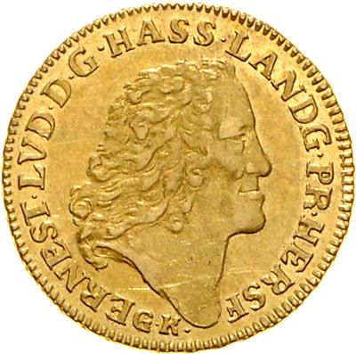 Hessen- Darmstadt, Ernst Ludwig 1678-1739 GOLD - Mince a medaile