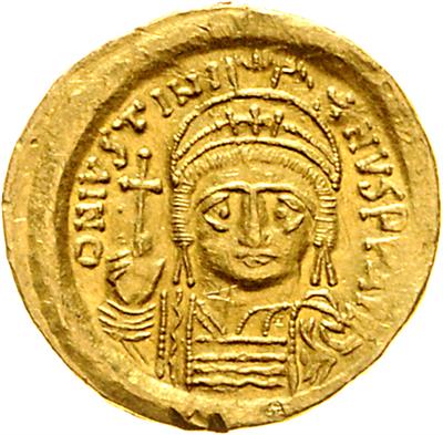 Iustinianus I. 527-565, GOLD - Münzen, Medaillen und Papiergeld